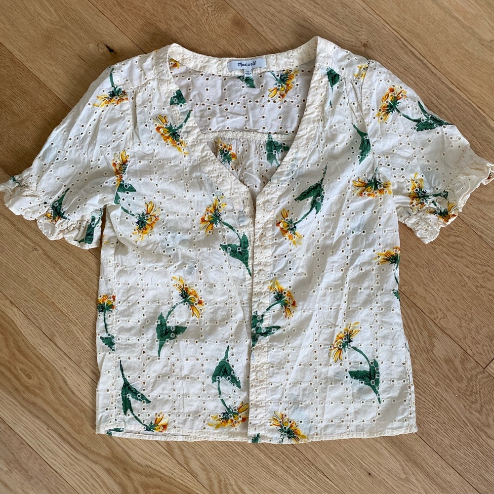 Madewell Eyelet Button Up